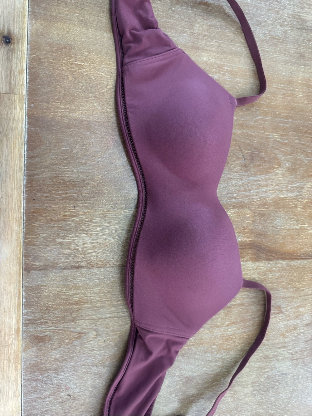 Auden Moulded T-Shirt Bra in Plum